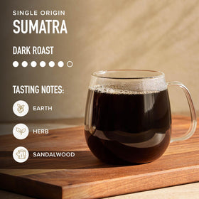 Brewing Peet's Sumatra in a cup for a full-bodied experience