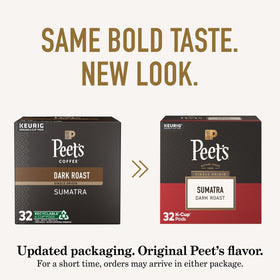 Pod dispensing in a cup shows compatibility with single-serve brewers