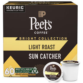 Peet's Sun Catcher light roast K-Cup pods in six-box set for easy daily brewing.