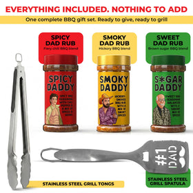 Pelto Dad BBQ Gift Set Gift-ready packaging for easy gifting.
