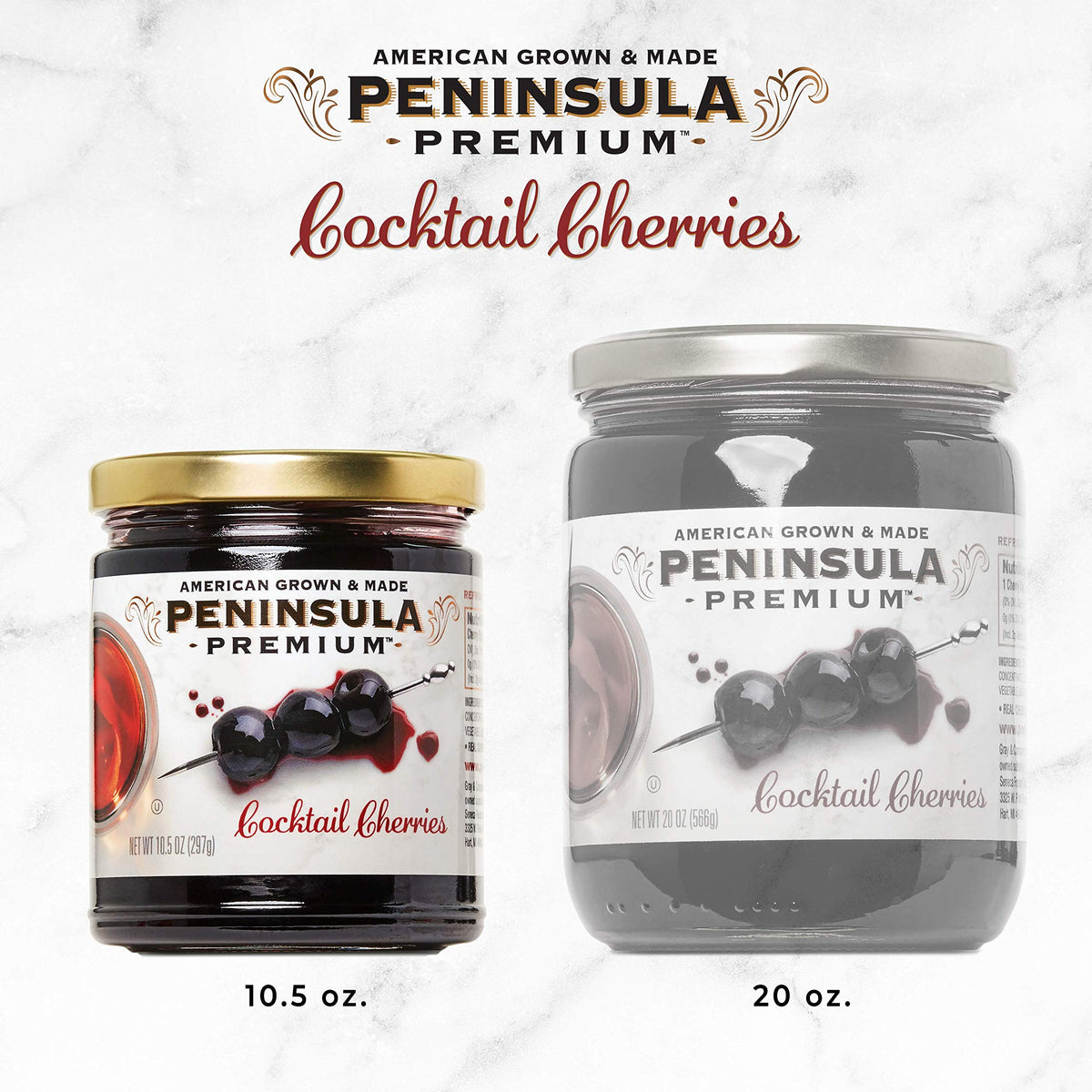 Peninsula Premium Cocktail Cherries garnish in an Old Fashioned for refined flavor.