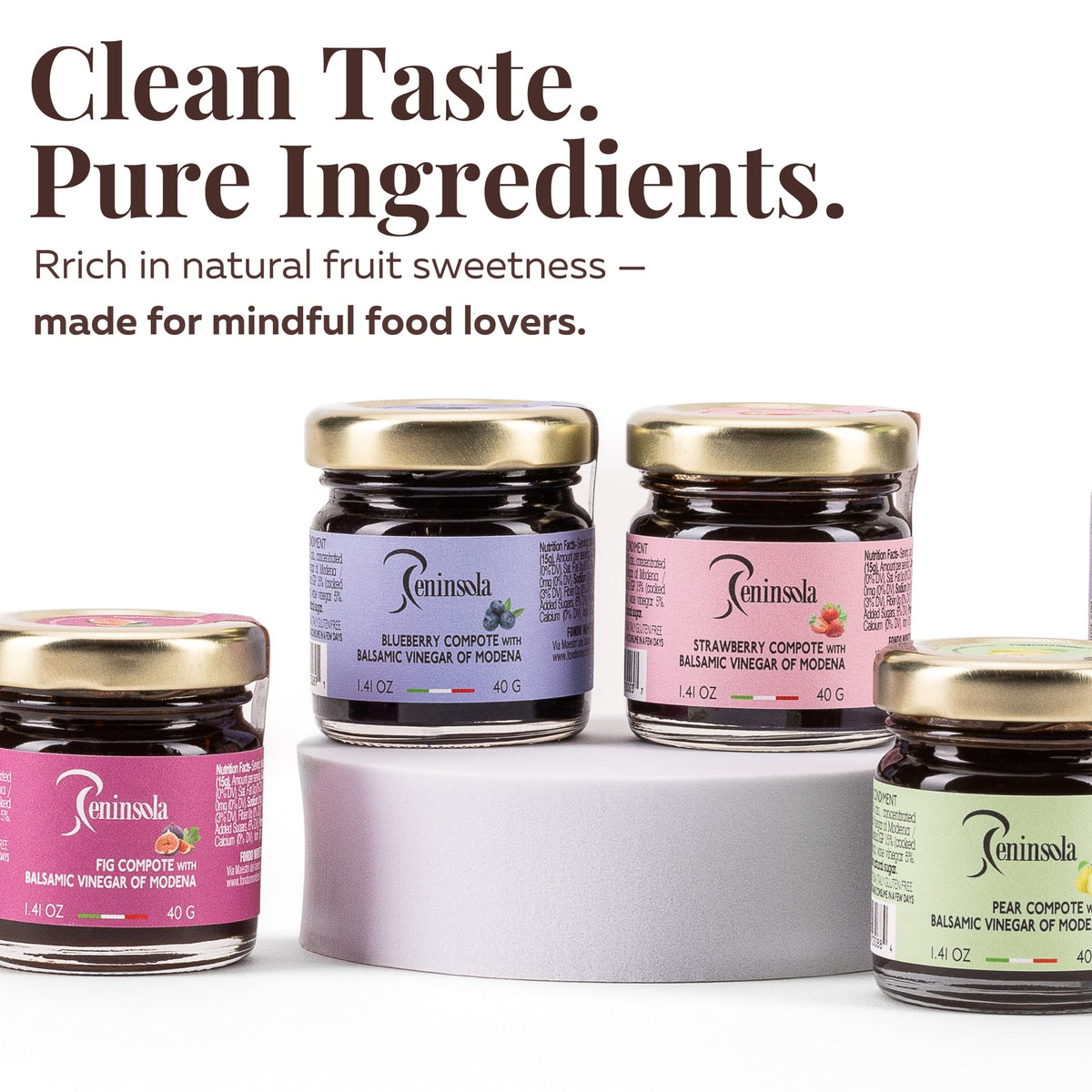 Peninsola strawberry compote jar ideal with cheese and breakfast spreads