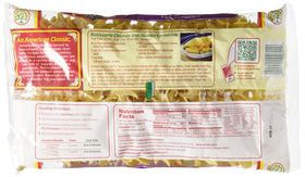 Pennsylvania Dutch extra broad egg noodles, uncooked display, great for cozy pasta dishes