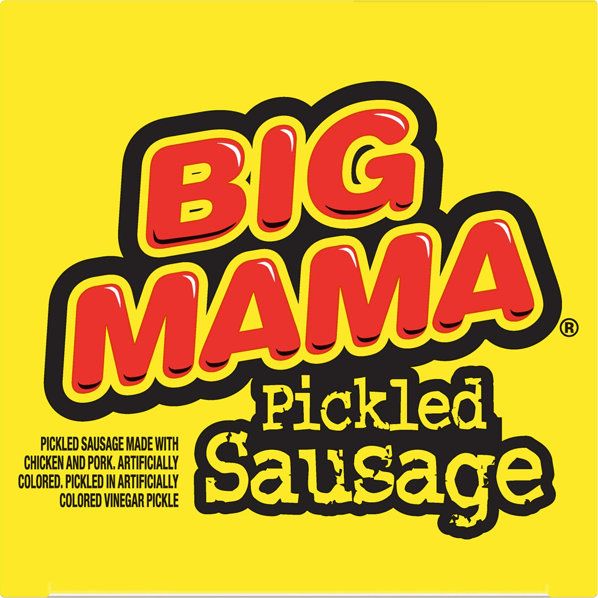 Penrose Big Mama pickled sausages close-up, keto-friendly protein on hand.