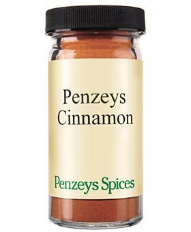 Penzeys Cinnamon Ground 1.7 oz jar ready for everyday baking and flavor enhancement.