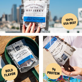 People's Choice Beef Jerky Hearty Chewy Texture offers substantial bite