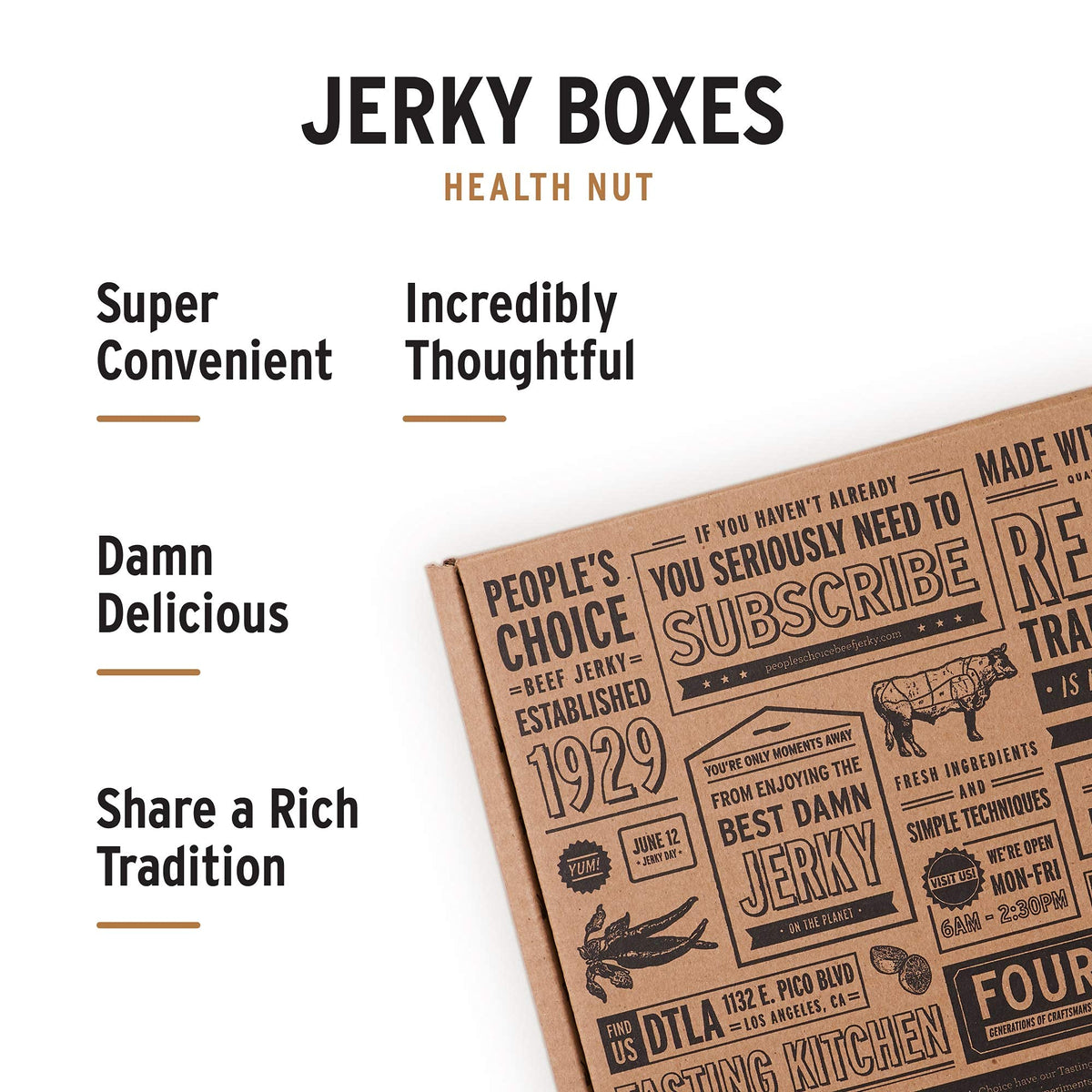 People’s Choice Beef Jerky High-Protein Low-Carb Portion showcases protein-rich snack.