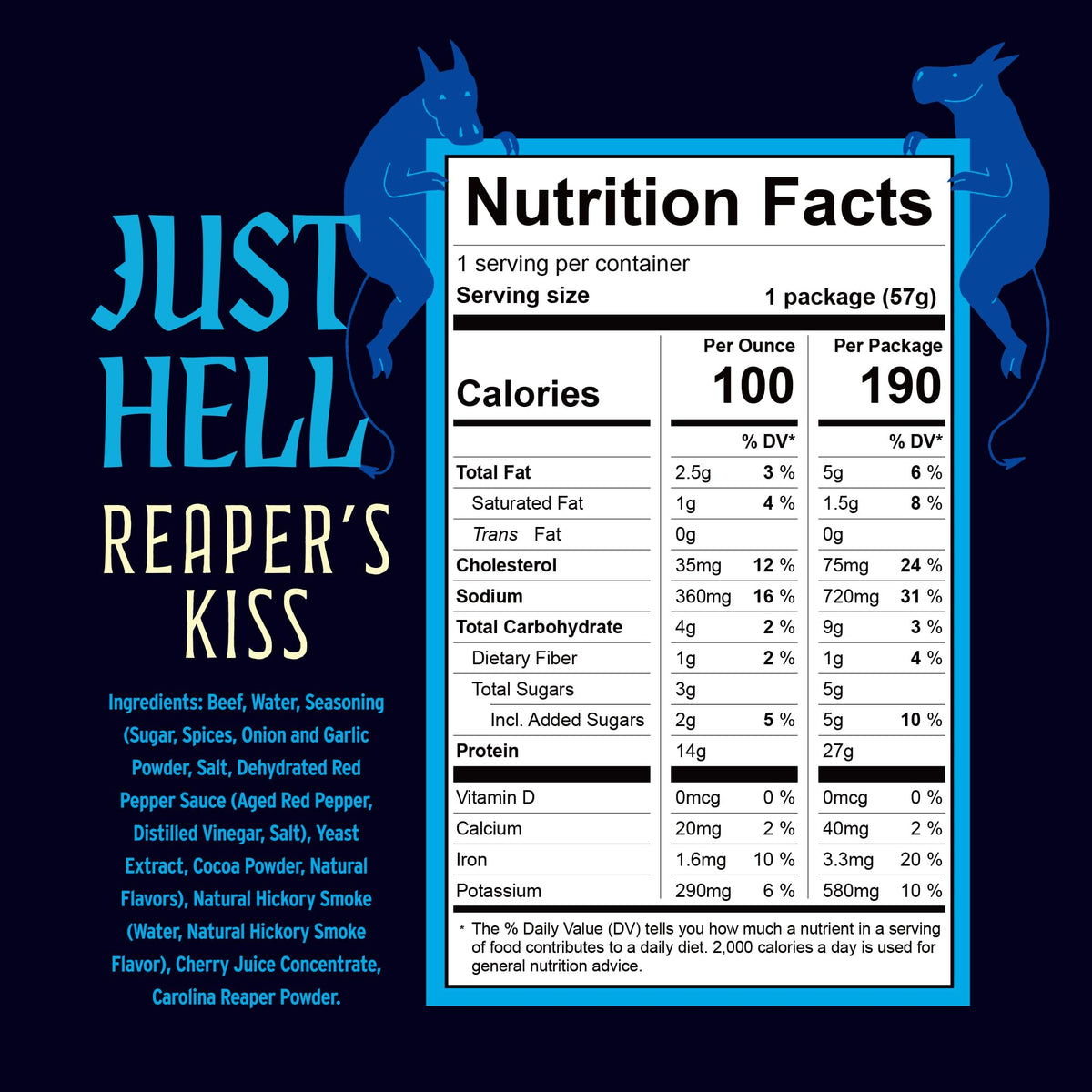 Gift box presentation for Just Hell Spicy, ideal for spice lovers.