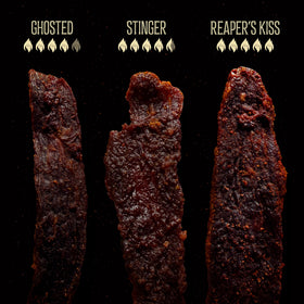 People's Choice Beef Jerky Just Hell Spicy Reaper pack with warm spice.