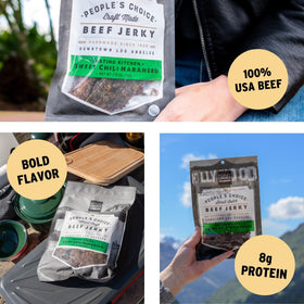 Made in the USA, People’s Choice Jerky emphasizes craftsmanship and quality.