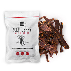 People's Choice Beef Jerky old-fashioned hot-spicy bag for on-the-go snacking