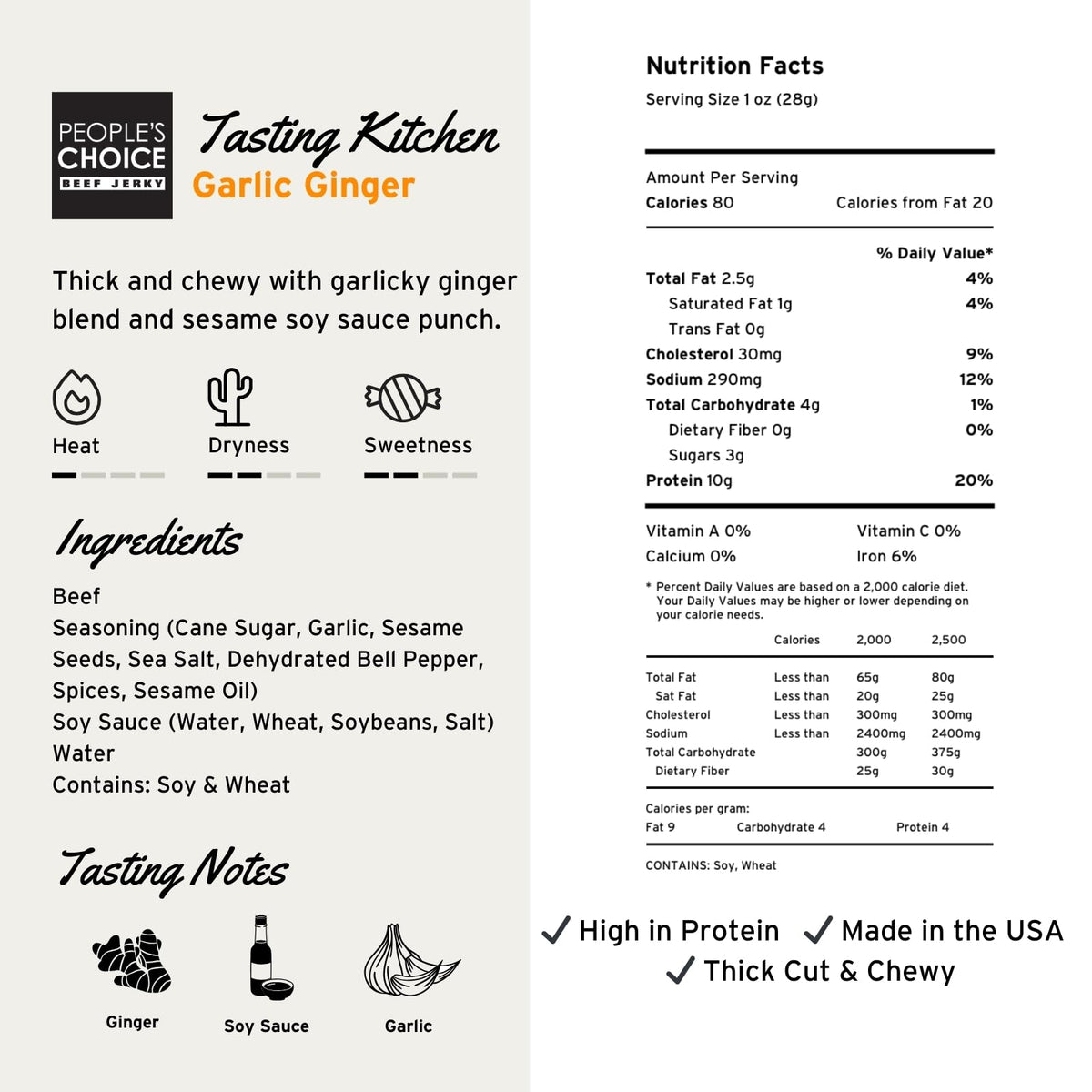 People's Choice Beef Jerky tender-texture close-up showcases satisfying meaty chew.