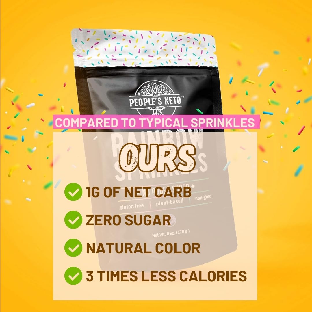 Rainbow Sprinkles sprinkled on cookies and muffins for a colorful finish.