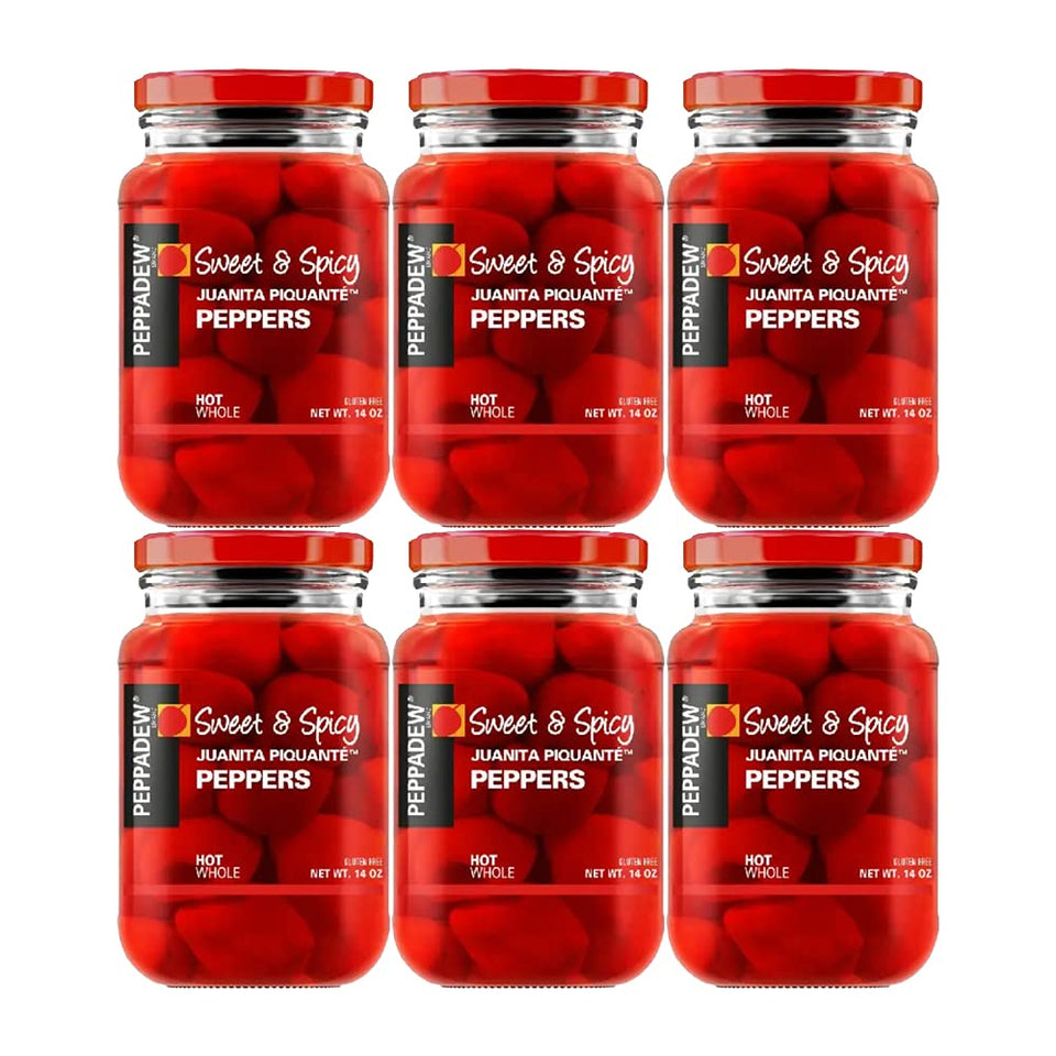 Peppadew Hot Peppers bundle front view highlighting bold, fruity heat.
