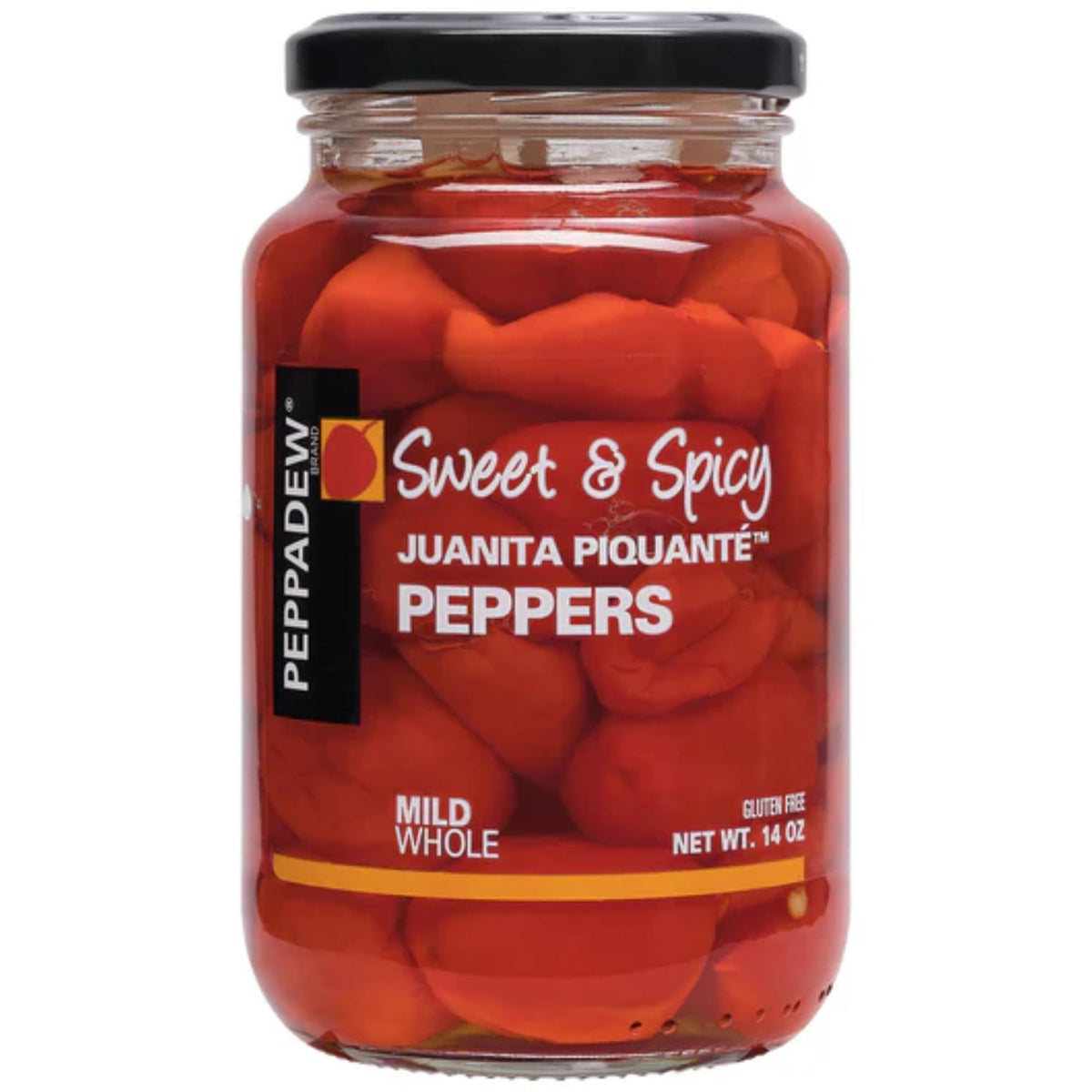 PEPPADEW peppers closeup, juicy flesh highlighting mild heat and sweetness.