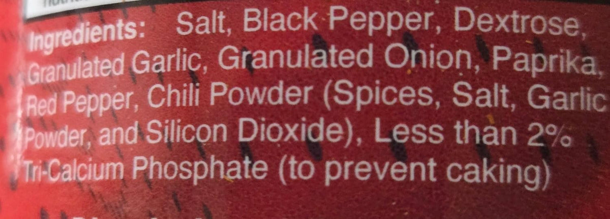 Close-up of Pepper Belly Pete’s Flavor-Time ingredients for garlic and paprika.