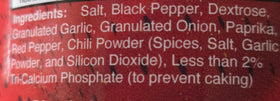 Close-up of Pepper Belly Pete’s Flavor-Time ingredients for garlic and paprika.