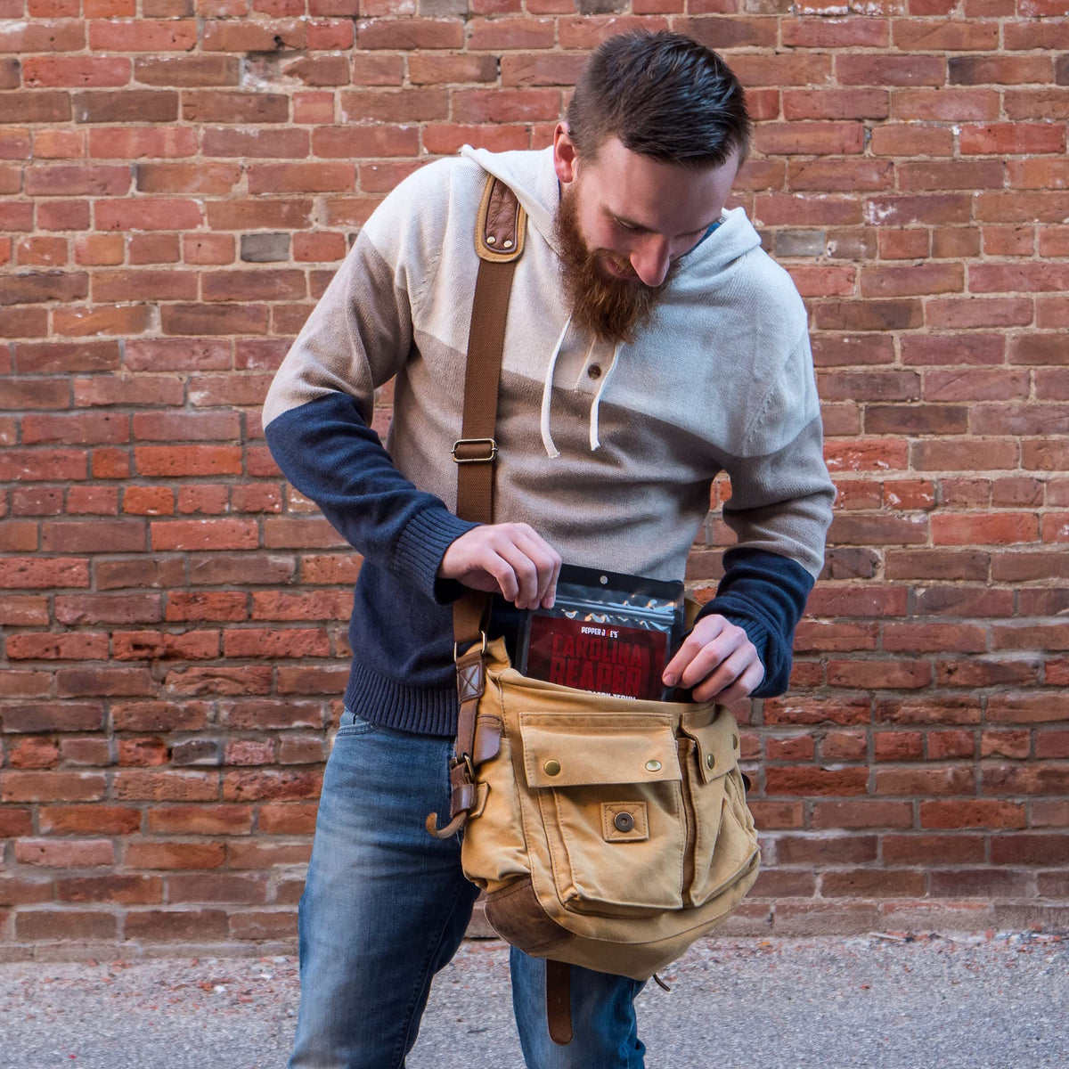 Pepper Joe’s 3 oz beef jerky bag ready for on-the-go snacking