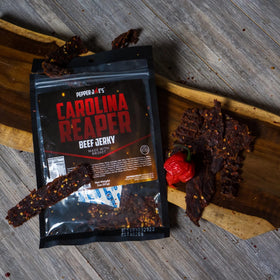 Pepper Joe’s small-batch USA label on jerky bag signaling craft quality