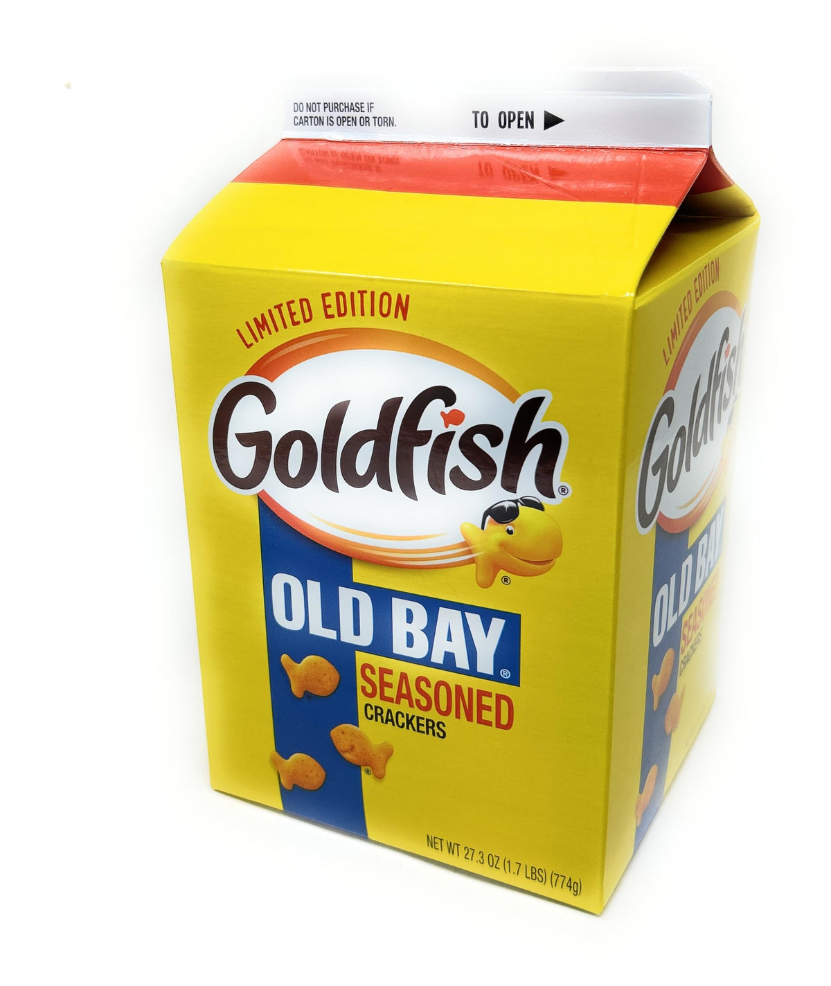 Pepperidge Farm Goldfish Old Bay pack shot showing limited edition snack option