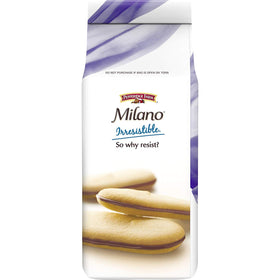 Pepperidge Farm Milano Double Milk Chocolate cookies trio pack, great for sharing or solo indulgence.