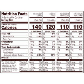 Pepperidge Farm Milano milk chocolate cookies in a portable snack pack for busy days