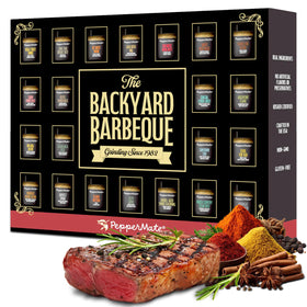 PepperMate 22-Spice Gift Set packaging highlights premium jars for gifting and flavor exploration