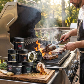 PepperMate Memphis Smoke rub 1oz enhances beef and ribs with a smoky profile
