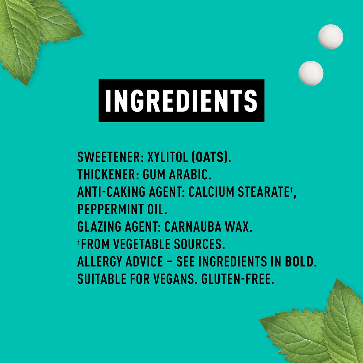 Peppersmith Xylitol mints after meals for a crisp, minty breath