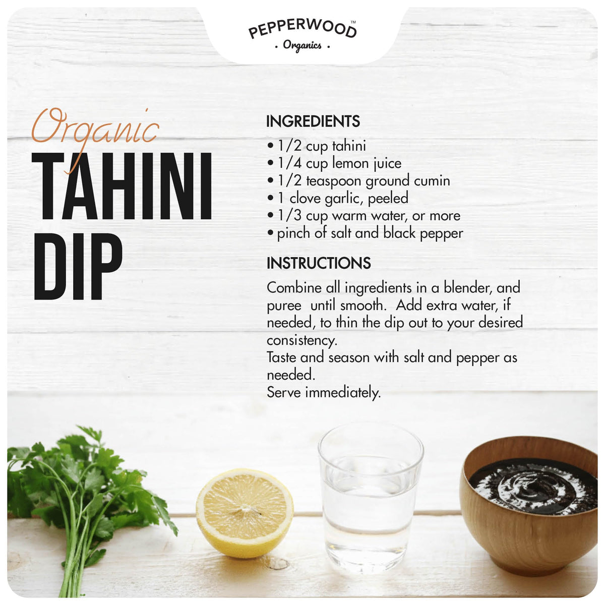 Pepperwood Organics stone-ground tahini texture shows smooth yet rustic grind.