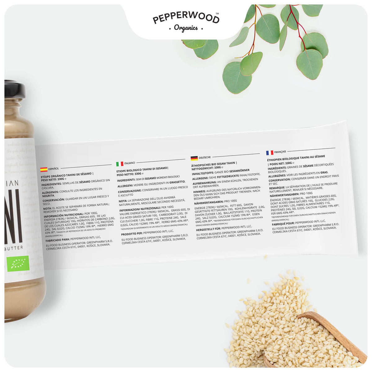 Dessert sauce using Pepperwood Organics tahini for depth
