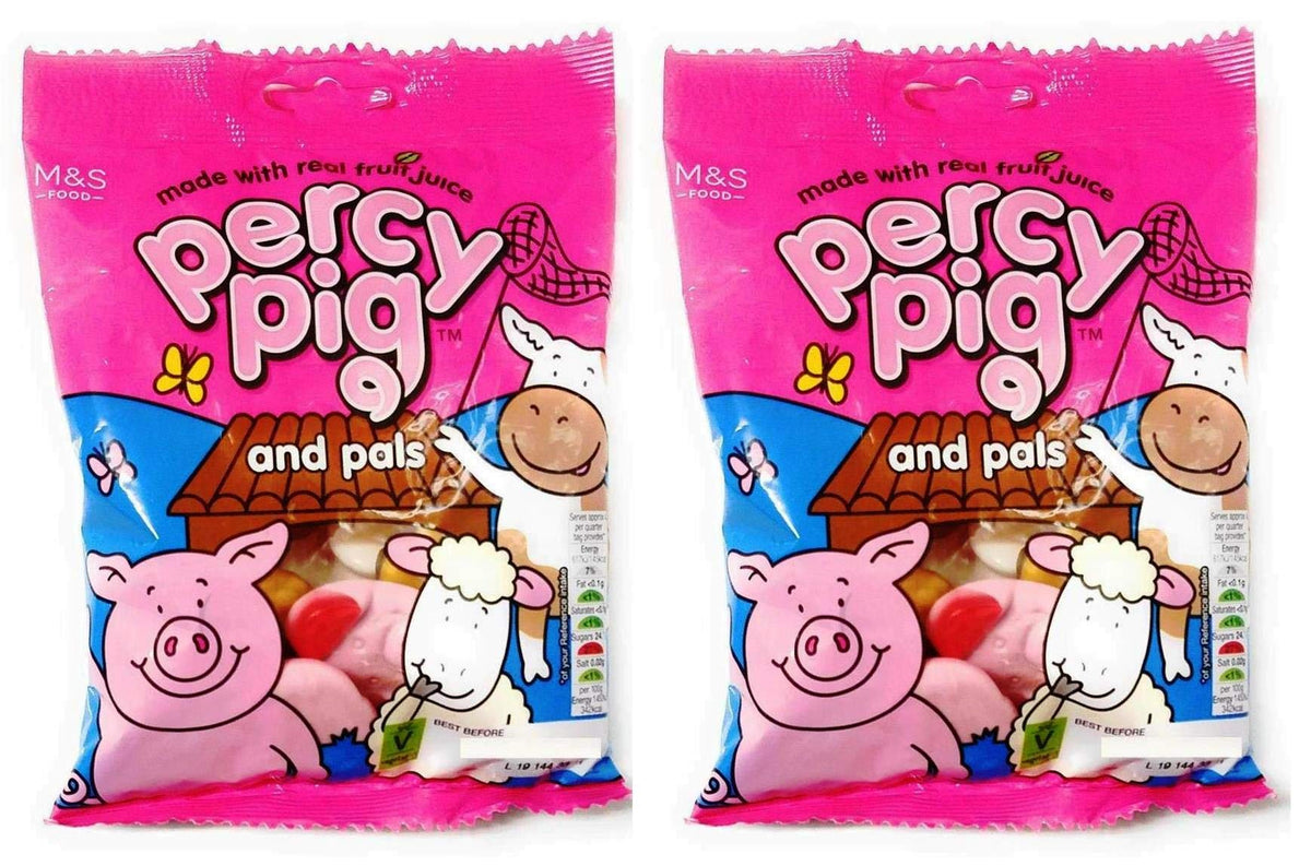 Percy Pigs and Pals pack front view, ideal for sharing at parties