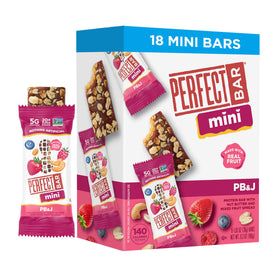 Perfect Bar Mini PB&J foil-pack, portable snack option for clean energy