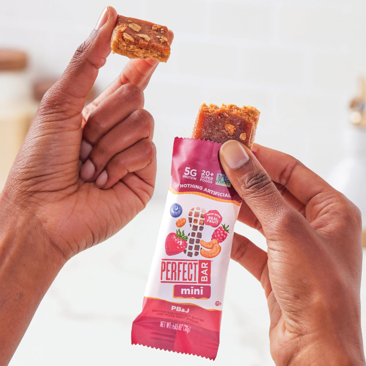 Perfect Bar Mini PB&J on-the-go pack for active days