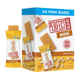 Perfect Bar Mini Peanut Butter Protein Bar 24-count pack, fridge-fresh taste and convenience.