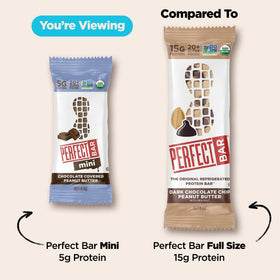 Chilled Perfect Bar Mini after refrigeration preserves texture and flavor.