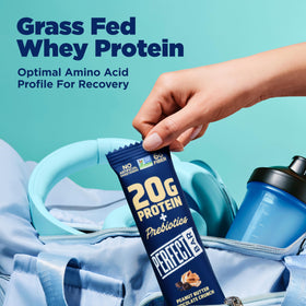 On-the-go serving beside coffee or gym bag.