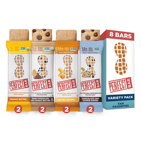 Perfect Bar variety-pack-8-bars shows eight bars for convenient, whole-food protein.