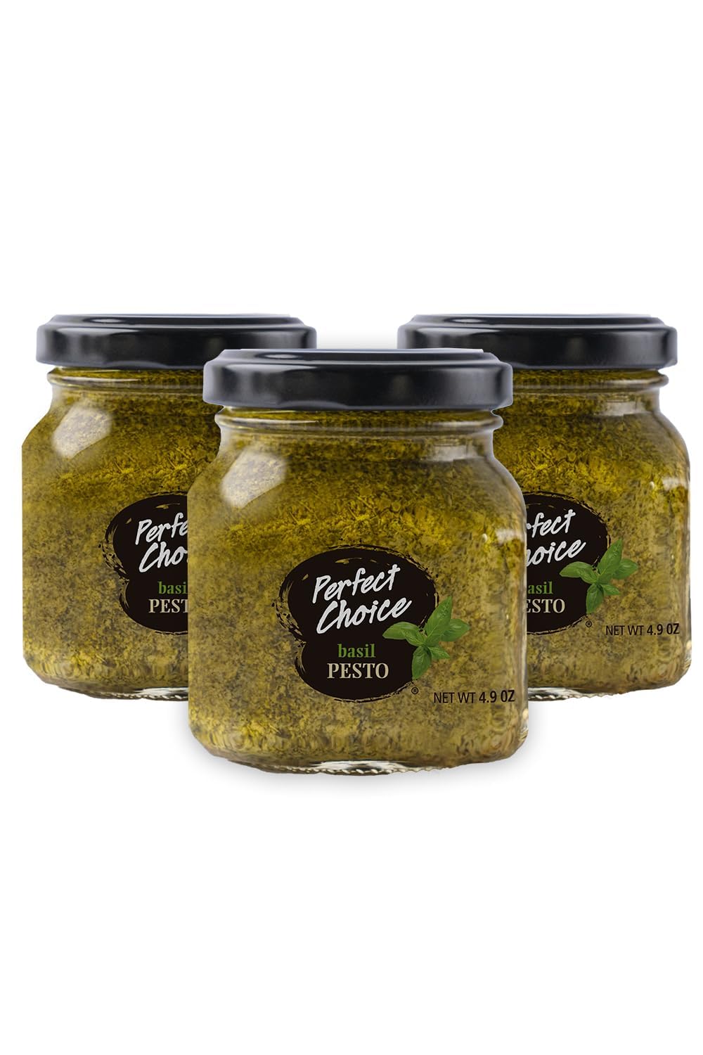 Perfect Choice Basil Pesto Sampler Pack bottles ready for quick weeknight meals.