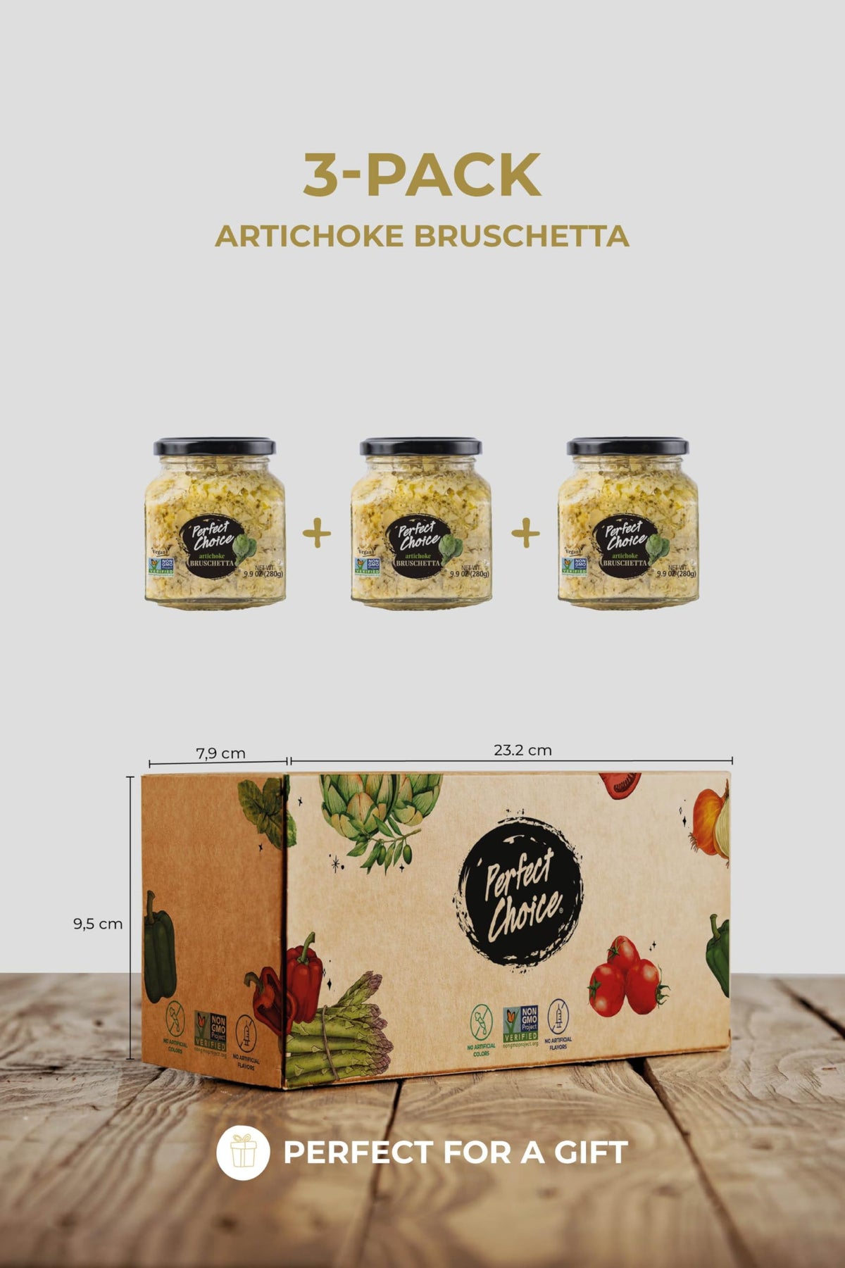 Perfect Choice Bruschetta Artichoke gift basket, perfect for festive celebrations.