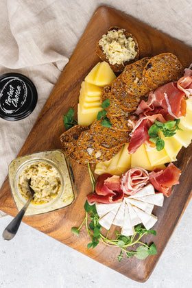 Perfect Choice Bruschetta Artichoke ingredients photo, highlighting quality hints for tasting.