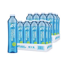 Perfect Hydration 9.5+ pH bottle front view, crisp alkaline hydration for daily refreshment.