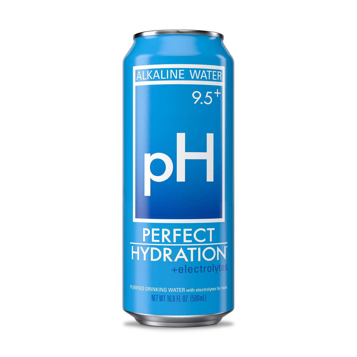 Perfect Hydration front label showing mineral blend for balanced taste