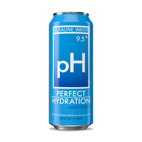 Perfect Hydration front label showing mineral blend for balanced taste