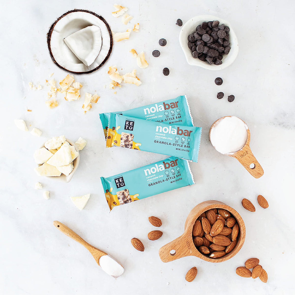 Family sharing Nola Bars as gluten-free, low-carb treat candidate.
