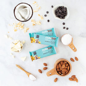 Family sharing Nola Bars as gluten-free, low-carb treat candidate.