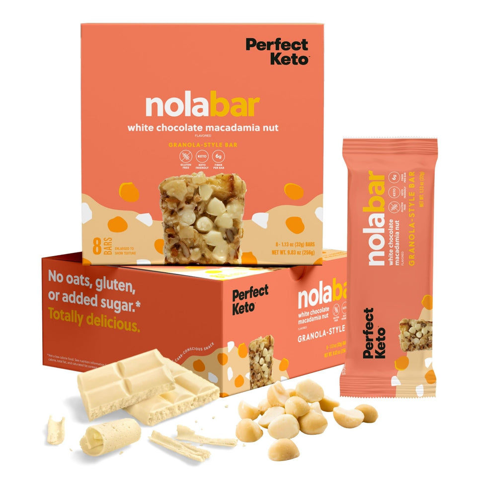 Perfect Keto Nola Bars pack for on-the-go keto snacking