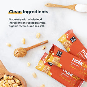 Perfect Keto Nola Bars packaging; gluten-free, clean label promise.