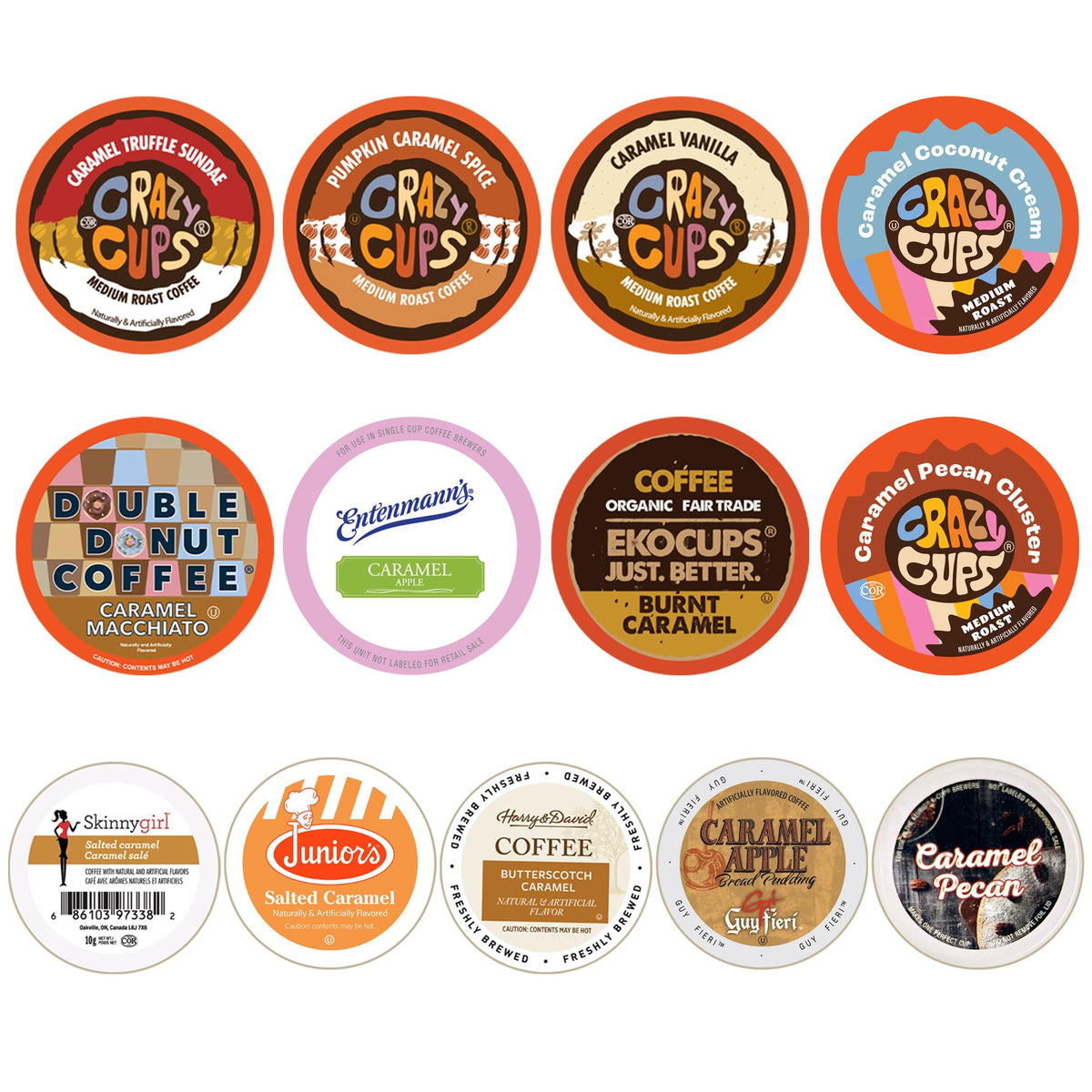 Perfect Samplers caramel coffee pods 30-count box ready for daily tasting