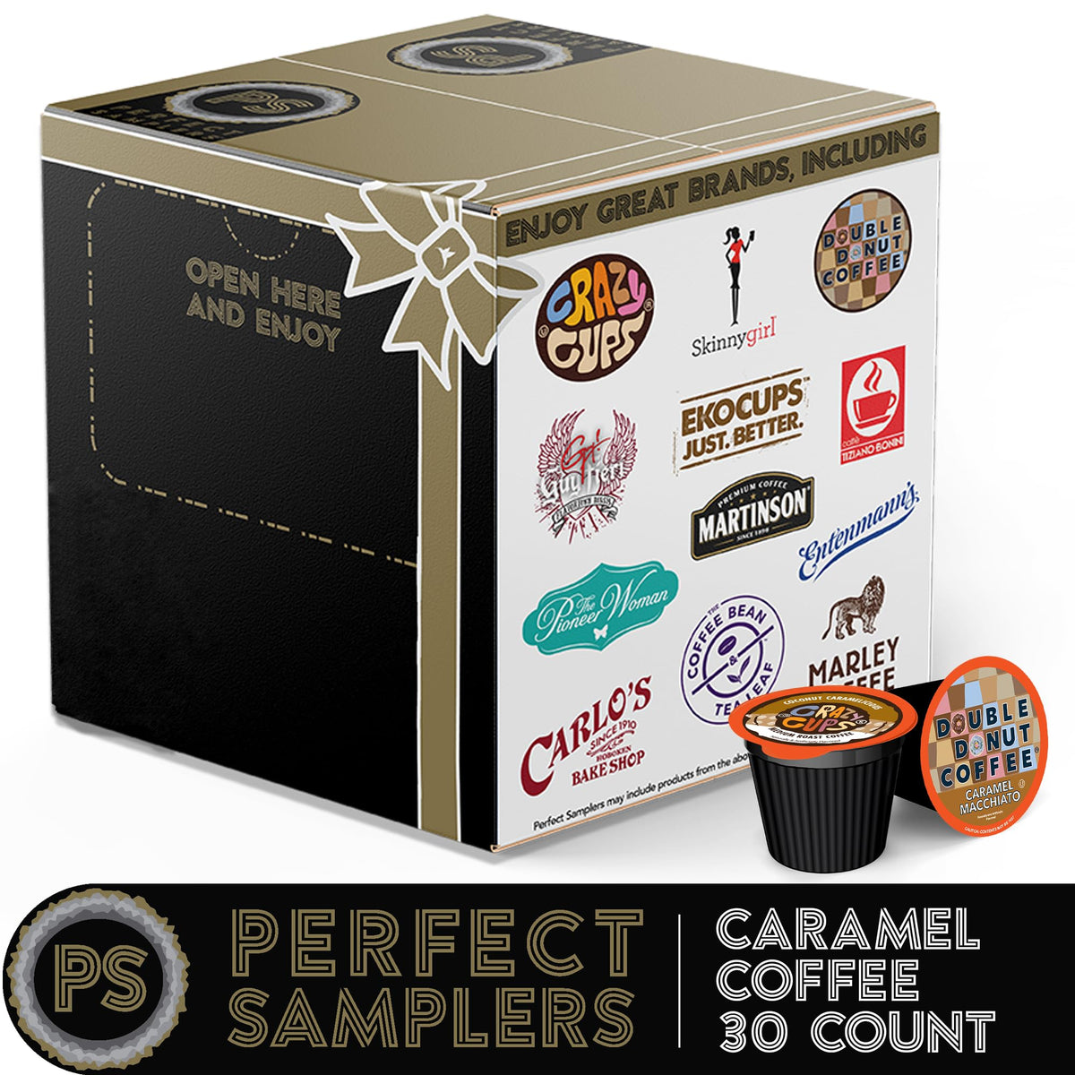 Assorted caramel flavors from Perfect Samplers for daily variety